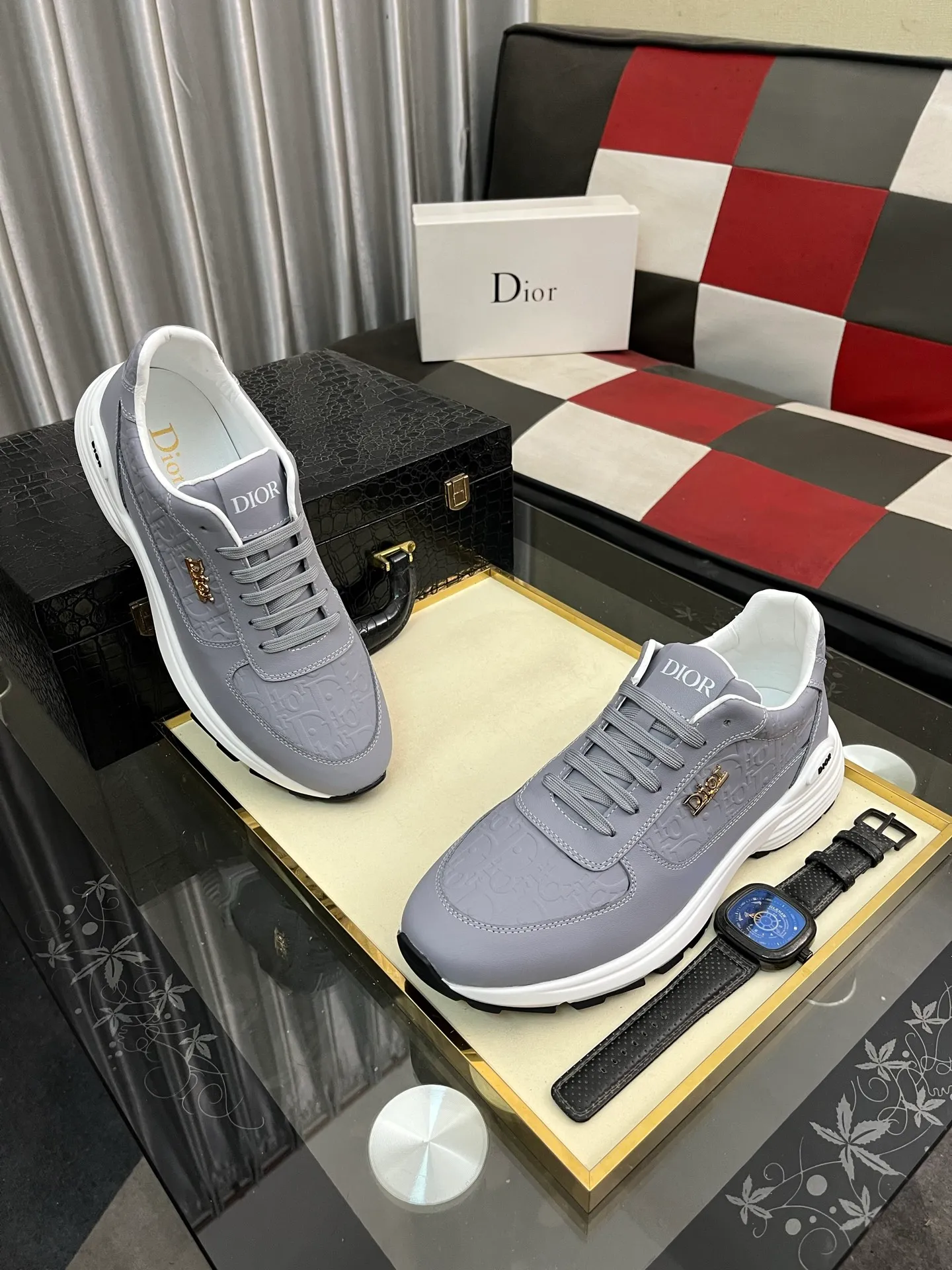 Men's Men's Shoes 💰440⌚️⌚️《DIOR*》The latest and most popular casual shoes, top brand [seduce] luxury~purchasing agent, top~quality. [Strong] The upper is made of imported breathable cowhide with woven material ➕ breathable sheepskin feet (•) and fine workmanship. Original stylish and stylish soft rubber wear-resistant and non-slip outsole, light and comfortable on the foot, size: 38-443️⃣colors available